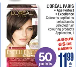 Jean Coutu L'ORÉAL PARIS Age Perfect, Excellence Selected hair colouring products offer