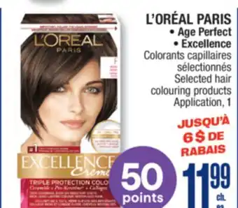 Jean Coutu L'ORÉAL PARIS Age Perfect, Excellence Selected hair colouring products offer