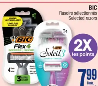 Jean Coutu BIC Selected razors offer