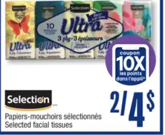 Jean Coutu Selection Selected facial tissues offer