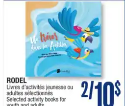 Jean Coutu RODEL Selected activity books for youth and adults offer