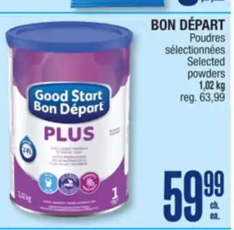 Jean Coutu BON DÉPART Selected powders offer