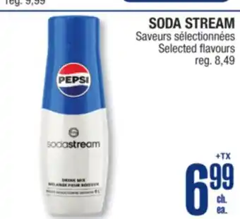 Jean Coutu SODA STREAM Selected flavours offer