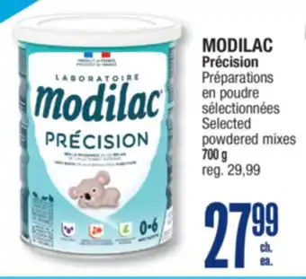 Jean Coutu MODILAC Selected powdered mixes offer