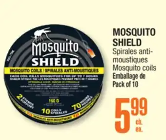 Jean Coutu MOSQUITO SHIELD Mosquito coils offer