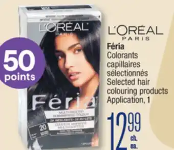 Jean Coutu L'ORÉAL PARIS Féria Selected hair colouring products offer