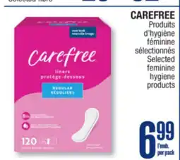 Jean Coutu CAREFREE Selected feminine hygiene products offer