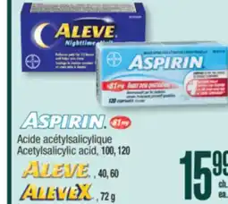 Jean Coutu ALEVE, ASPIRIN Acetylsalicylic acid offer