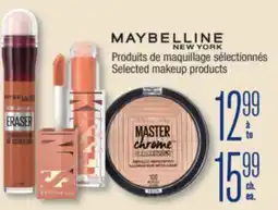 Jean Coutu MAYBELLINE Selected makeup products offer