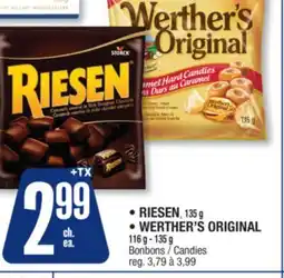 Jean Coutu RIESEN, WERTHER'S ORIGINAL Selected products offer