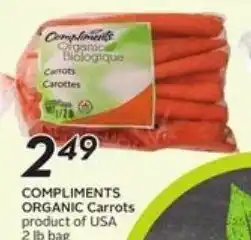 Safeway Organic carrots offer
