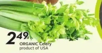 Safeway Organic celery offer