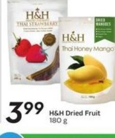 Safeway H&H dried Fruit offer