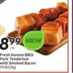 Safeway Fresh Korean Bbq Pork Tenderloin with smoked bacon offer