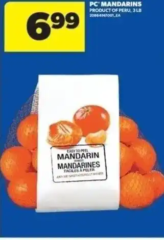 Real Canadian Superstore PC mandarins offer