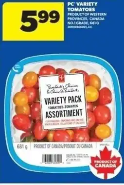 Real Canadian Superstore PC variety tomatoes offer