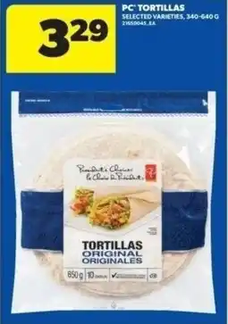 Real Canadian Superstore PC tortillas offer