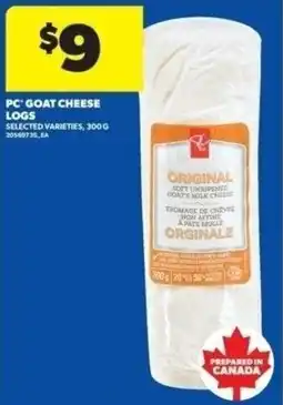 Real Canadian Superstore PC goat cheese logs offer
