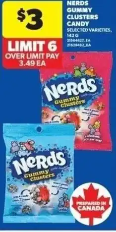 Real Canadian Superstore Nerds gummy clusters candy offer