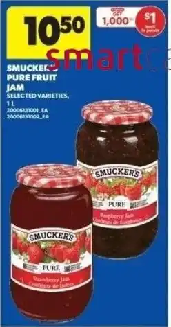 Real Canadian Superstore Smucker pure fruit jam offer