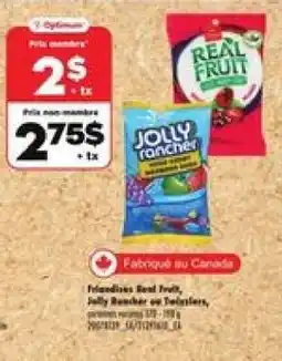 Maxi Real Fruit, Jolly Rancher ou Twizzlers offer