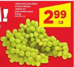 Maxi Green Seedless Grapes offer