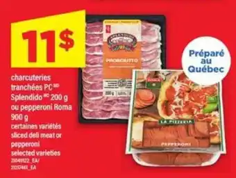Maxi Charcuteries tranchées PC Splendido ou pepperoni Roma offer