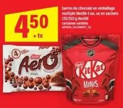 Maxi Nestlé Aero/KitKat Minis offer