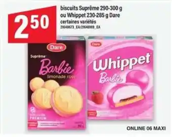 Maxi biscuits Suprême ou Whippet offer