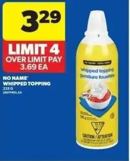 Real Canadian Superstore No name whipped topping offer