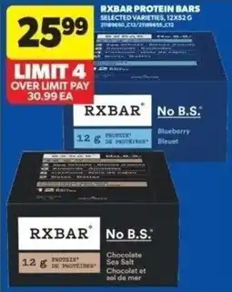 Real Canadian Superstore Rxbar protein bars offer