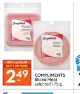 Safeway Compliments Sliced meat offer