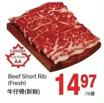 T&T Supermarket Beef short rib offer