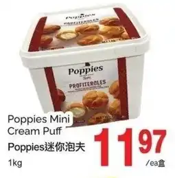 T&T Supermarket Poppies mini cream puff offer