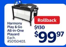 Walmart Harmony Play & Go All-in-One Playard offer