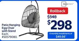 Walmart Patio Hanging Egg Chair with Stand offer