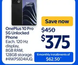 Walmart OnePlus 10 Pro 5G Unlocked Phone offer
