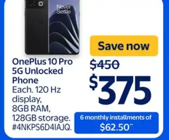 Walmart OnePlus 10 Pro 5G Unlocked Phone offer