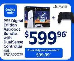 Walmart PS5 Digital Edition Astrobot Bundle with DualSense Controller offer