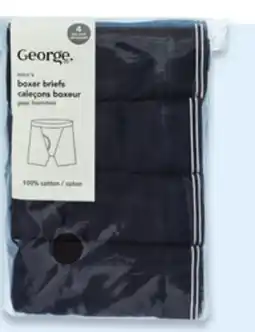 Walmart Men's Boxer Briefs 4-Pack offer
