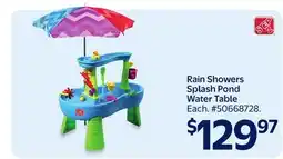 Walmart Rain Showers Splash Pond Water Table offer