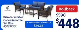 Walmart Belmont 4-Piece Conversation Set offer