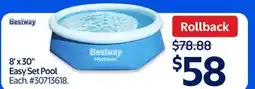 Walmart Bestway 8' x 30 Easy Set Pool offer