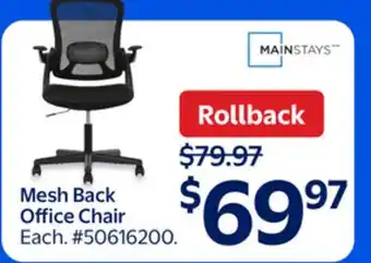 Walmart Mesh Back Office Chair offer