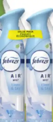 Walmart Febreze Air Effects or Small Spaces Air Freshener 2-Pack or Unstopables Touch Fabric Spray offer