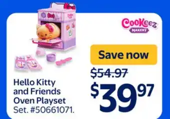 Walmart Hello Kitty and Friends Oven Playset offer