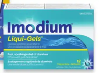 Walmart Imodium Liqui-Gels 12s offer