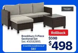 Walmart Brookbury 3-Piece Sectional Set offer