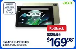 Walmart Tab M10 10.1 FHD IPS offer