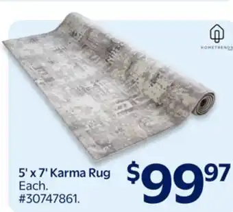 Walmart 5' x 7' Karma Rug offer